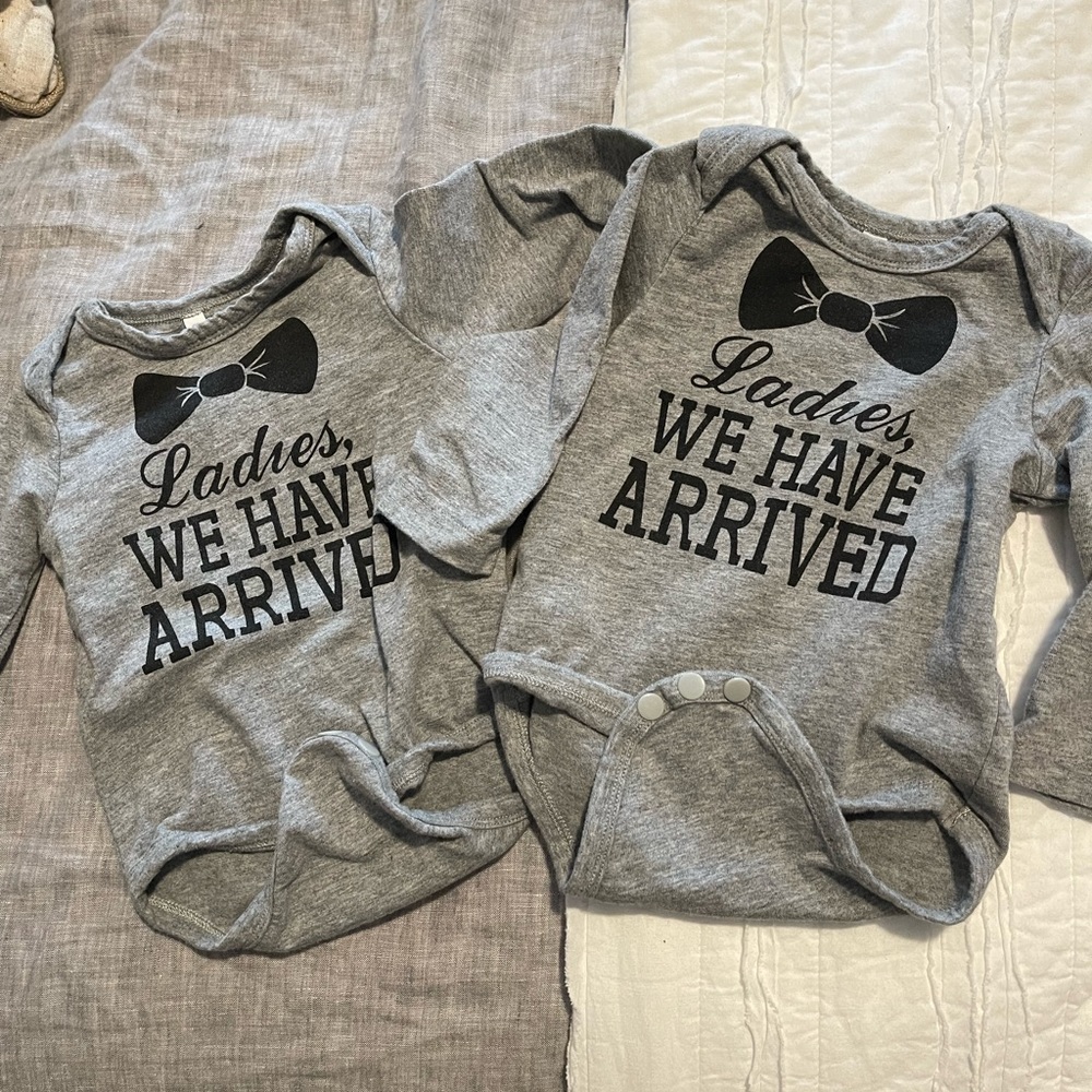 Twin onesies! Set of two